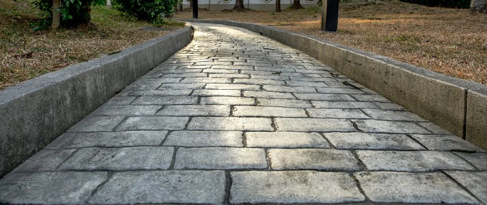 Walkway made from pavers in Huntsville, AL.